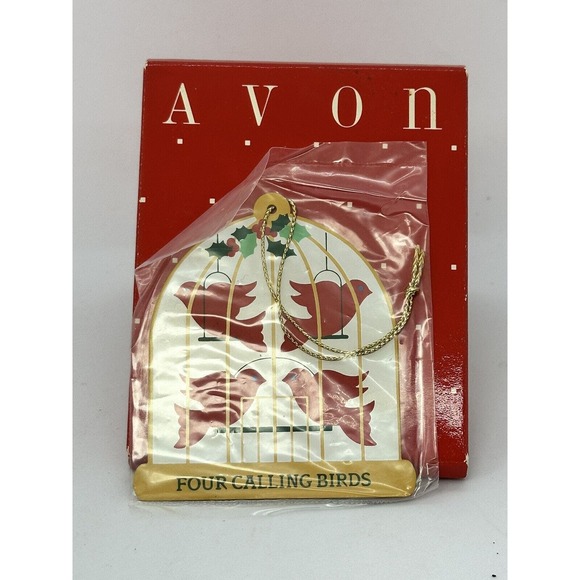 Vintage Avon 12 Days of Christmas Ornament‎ 4 Calling Birds - Picture 2 of 4